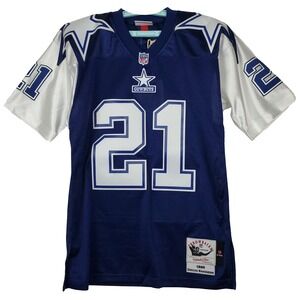 Authentic Deion Sanders Dallas Cowboys Mitchell & Ness NFL Small Jersey Navy NWT